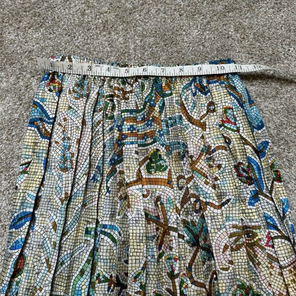 Hermes Silk Pavement Mosaic Tiles Patterned Bomber Jacket And Mini Skirt US 2/38 - Picture 7 of 14